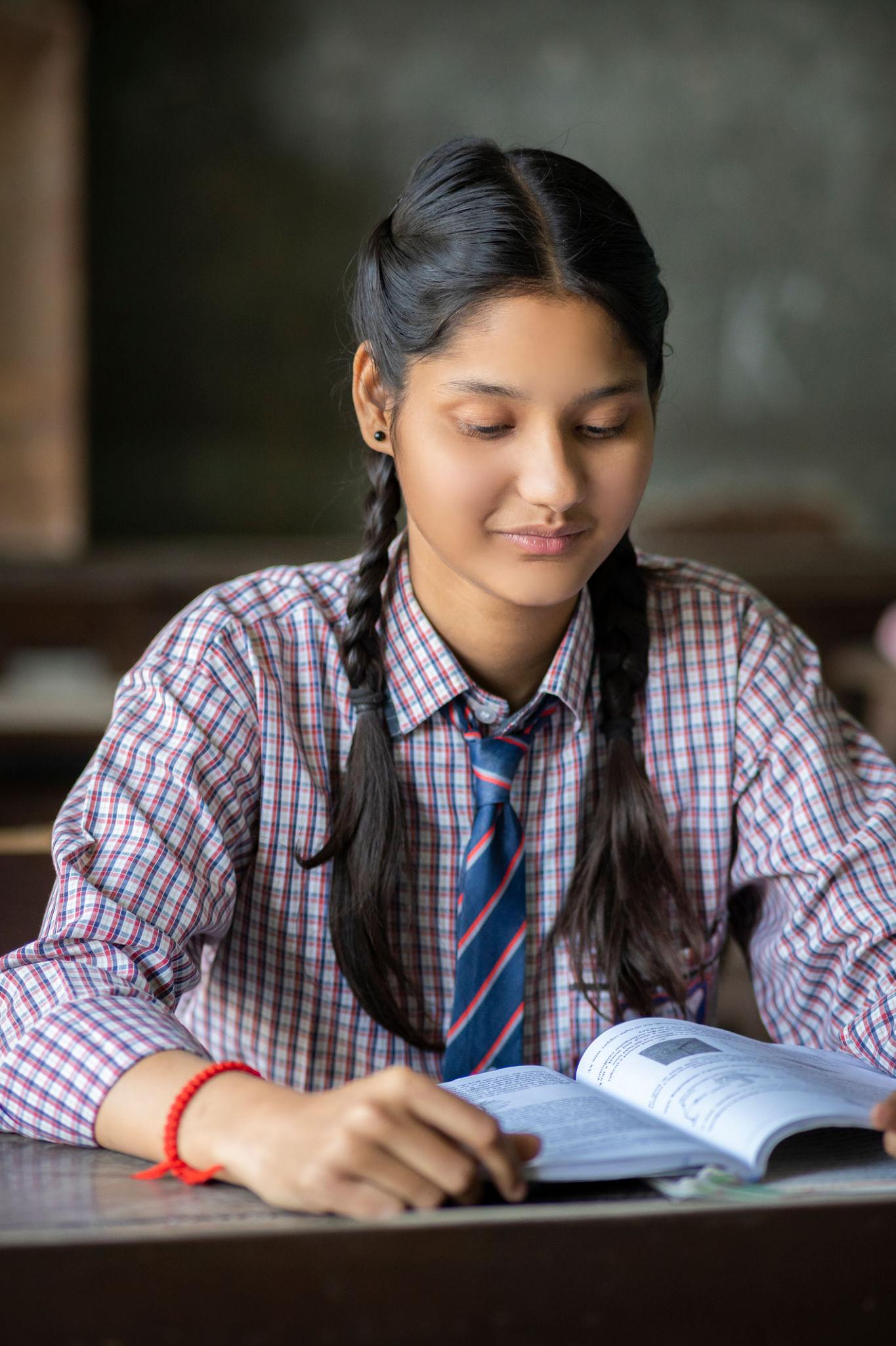 Indian students learning with tutor